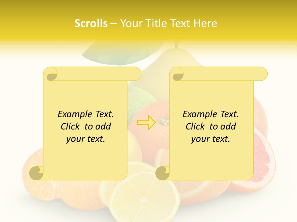 Group Grapefruit Food PowerPoint Template