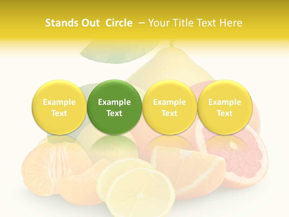 Group Grapefruit Food PowerPoint Template