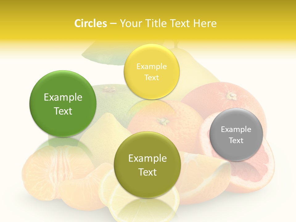 Group Grapefruit Food PowerPoint Template