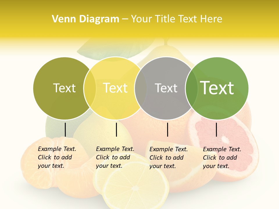 Group Grapefruit Food PowerPoint Template