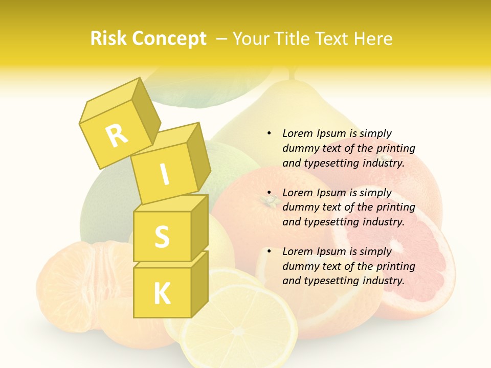 Group Grapefruit Food PowerPoint Template