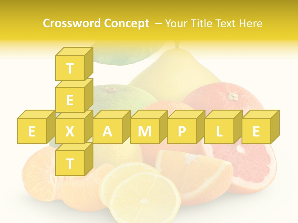 Group Grapefruit Food PowerPoint Template