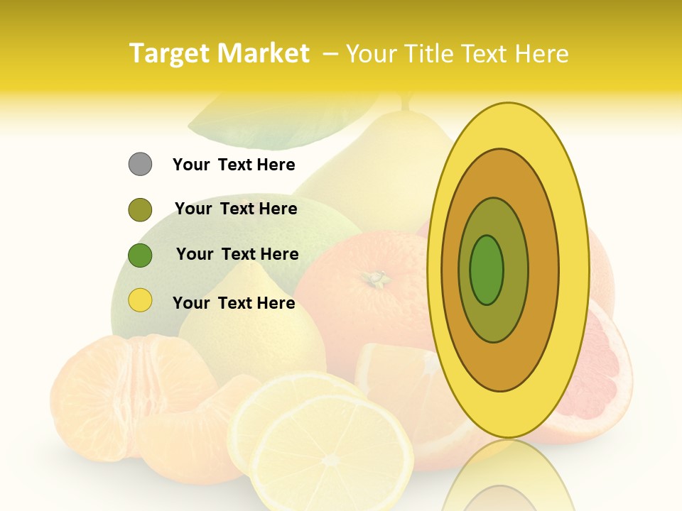 Group Grapefruit Food PowerPoint Template