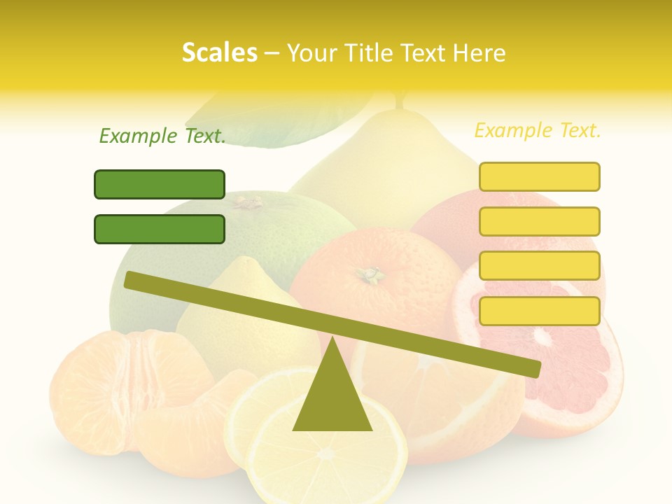 Group Grapefruit Food PowerPoint Template