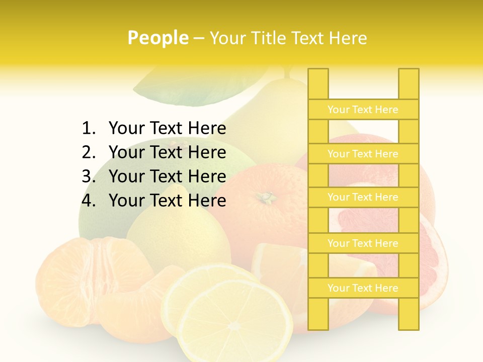 Group Grapefruit Food PowerPoint Template