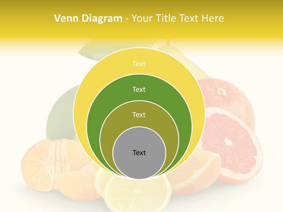 Group Grapefruit Food PowerPoint Template