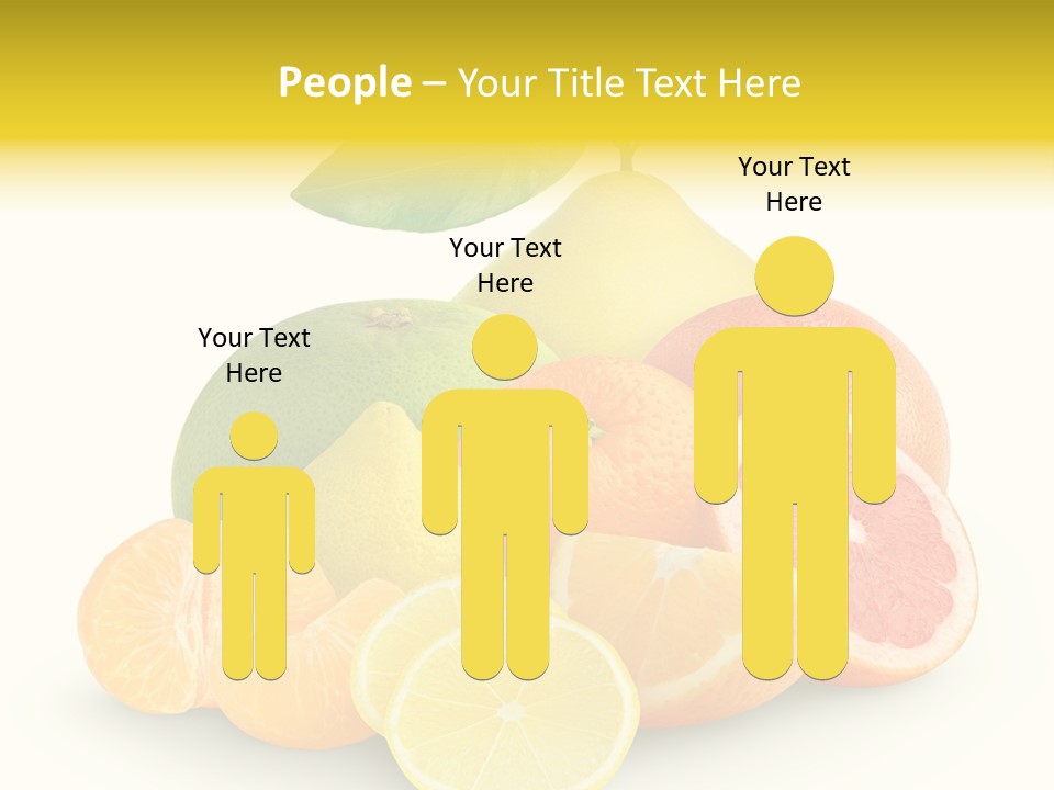 Group Grapefruit Food PowerPoint Template