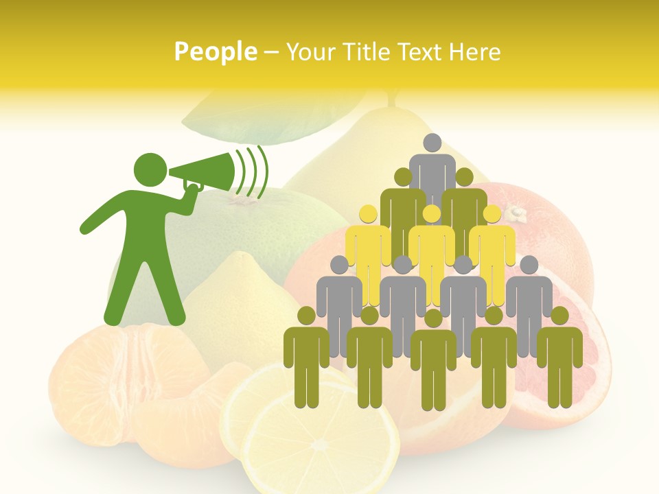 Group Grapefruit Food PowerPoint Template