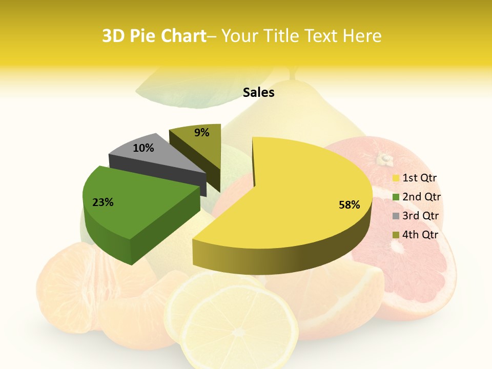 Group Grapefruit Food PowerPoint Template
