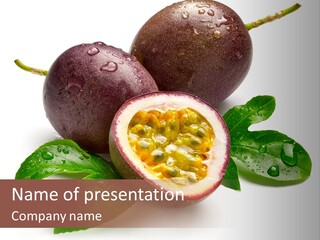 Passion Fruit Passion Drip PowerPoint Template