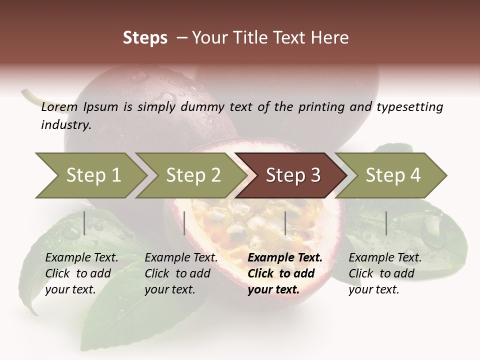 Passion Fruit Passion Drip PowerPoint Template