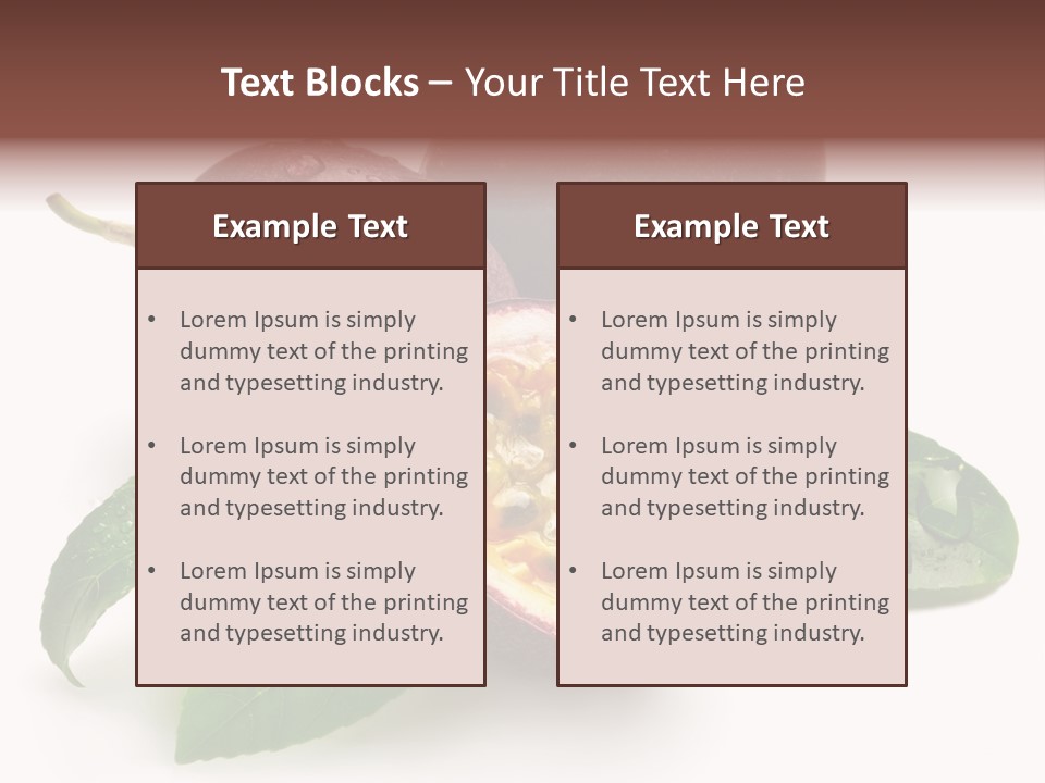 Passion Fruit Passion Drip PowerPoint Template