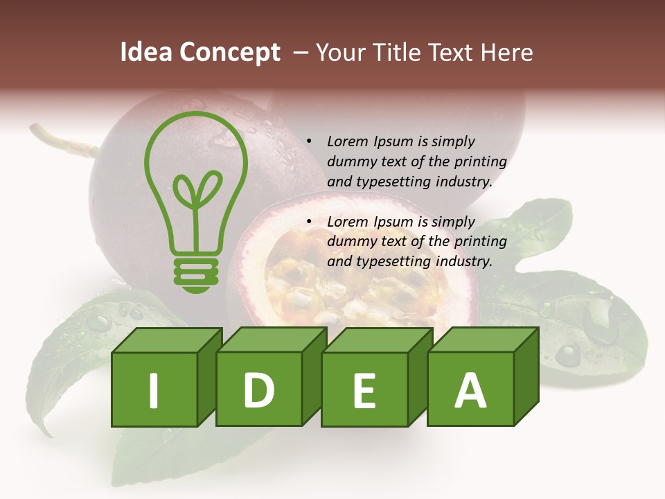 Passion Fruit Passion Drip PowerPoint Template