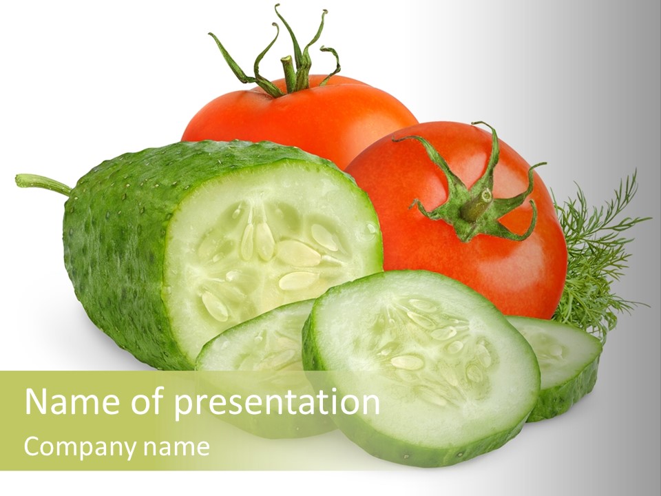 Vivid Ripe Food PowerPoint Template