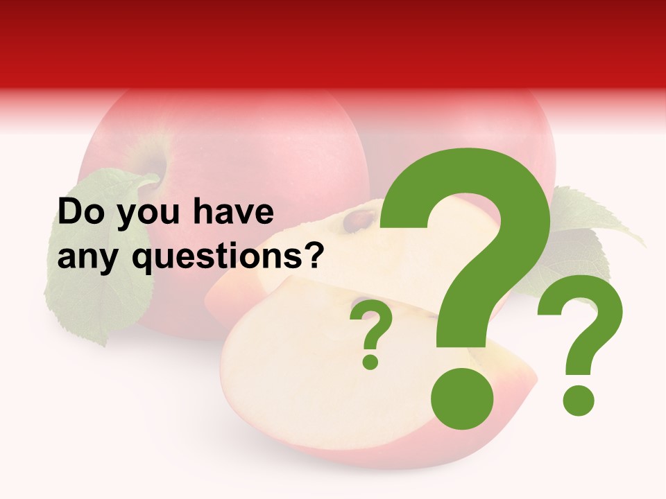 Isolated Ripe Sweet PowerPoint Template