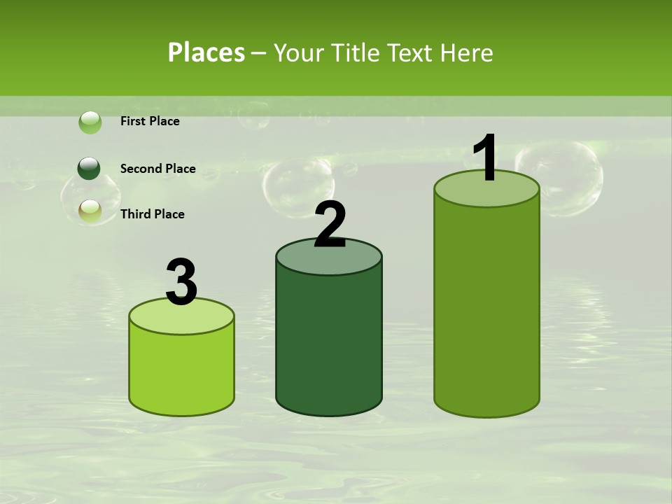 Bubble Wet Environmental PowerPoint Template