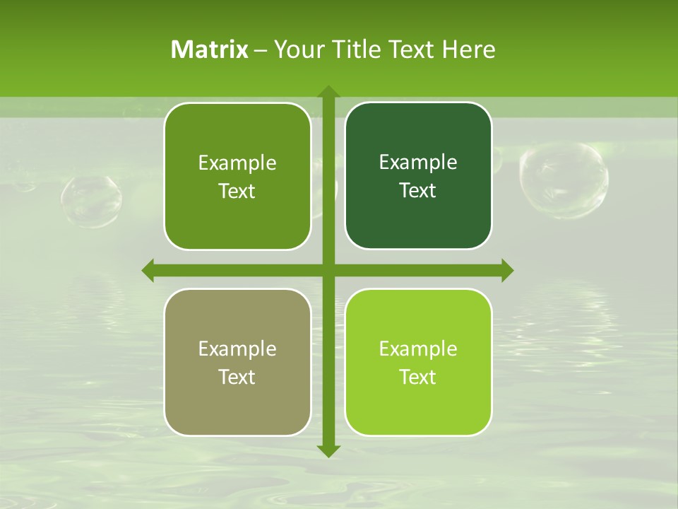 Bubble Wet Environmental PowerPoint Template