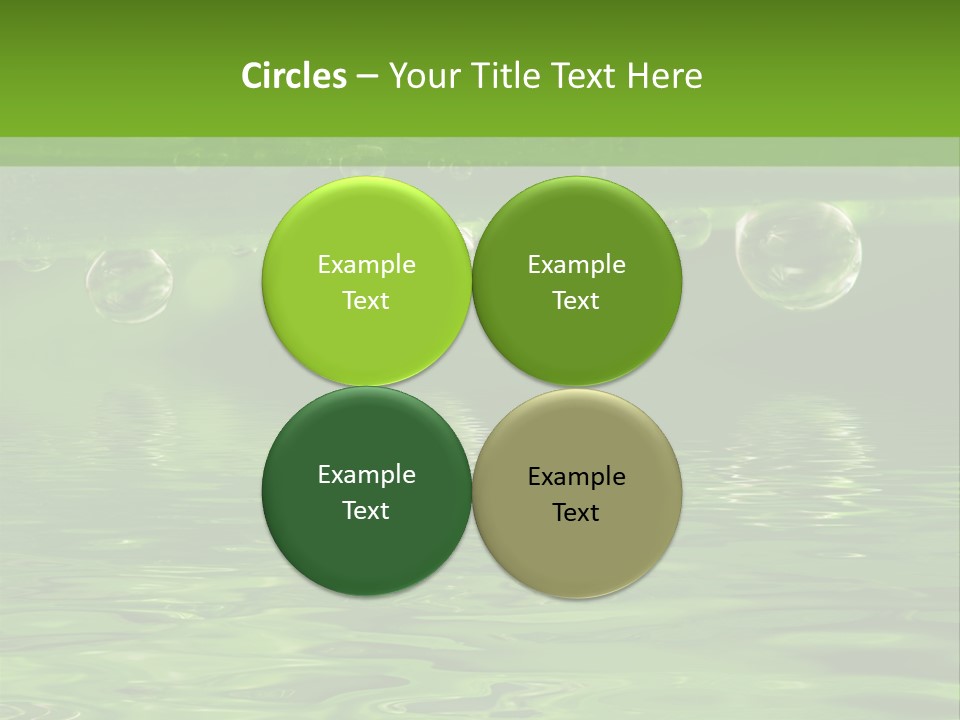 Bubble Wet Environmental PowerPoint Template