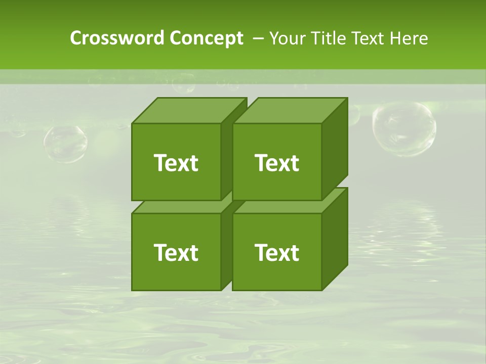 Bubble Wet Environmental PowerPoint Template