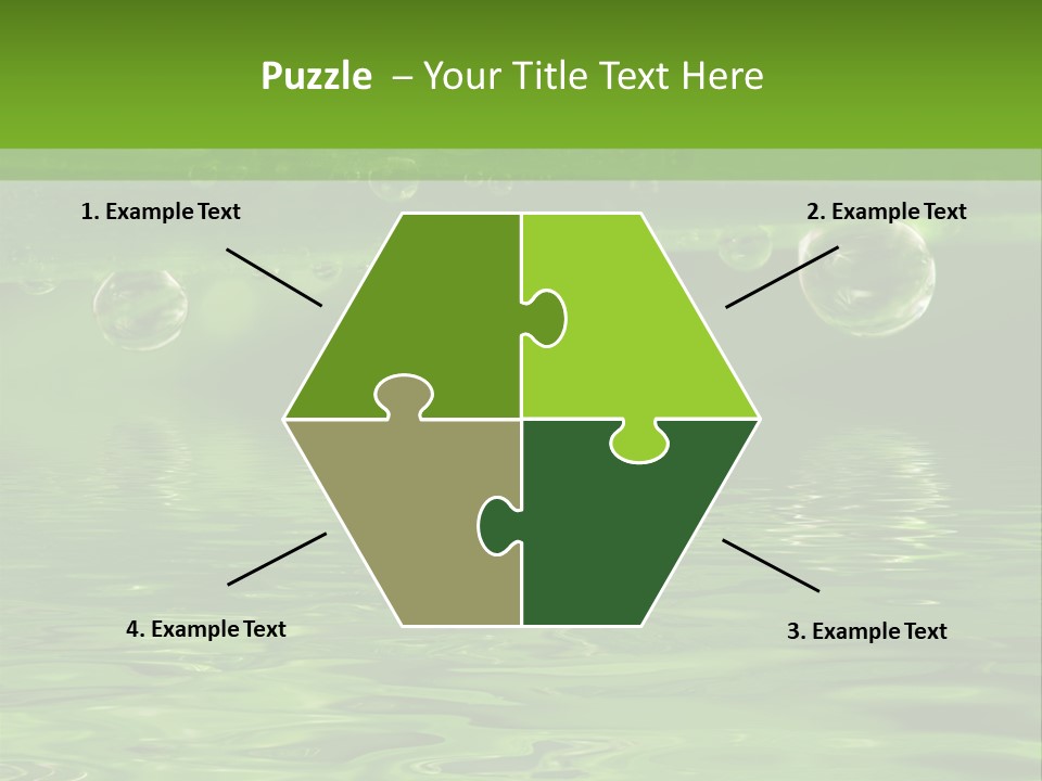 Bubble Wet Environmental PowerPoint Template