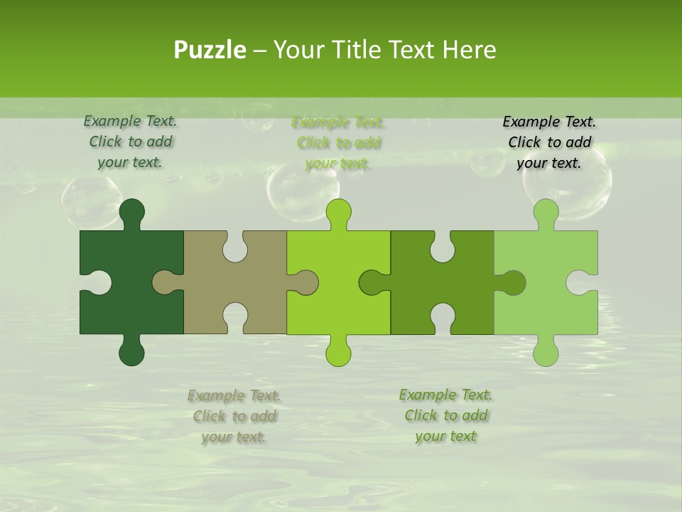 Bubble Wet Environmental PowerPoint Template