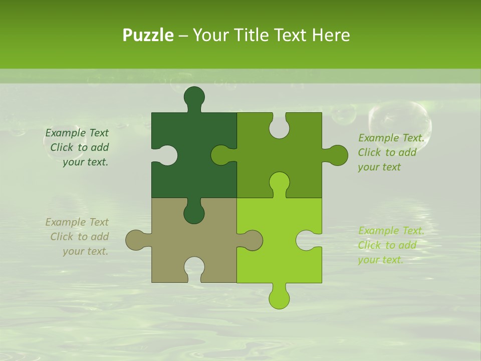 Bubble Wet Environmental PowerPoint Template