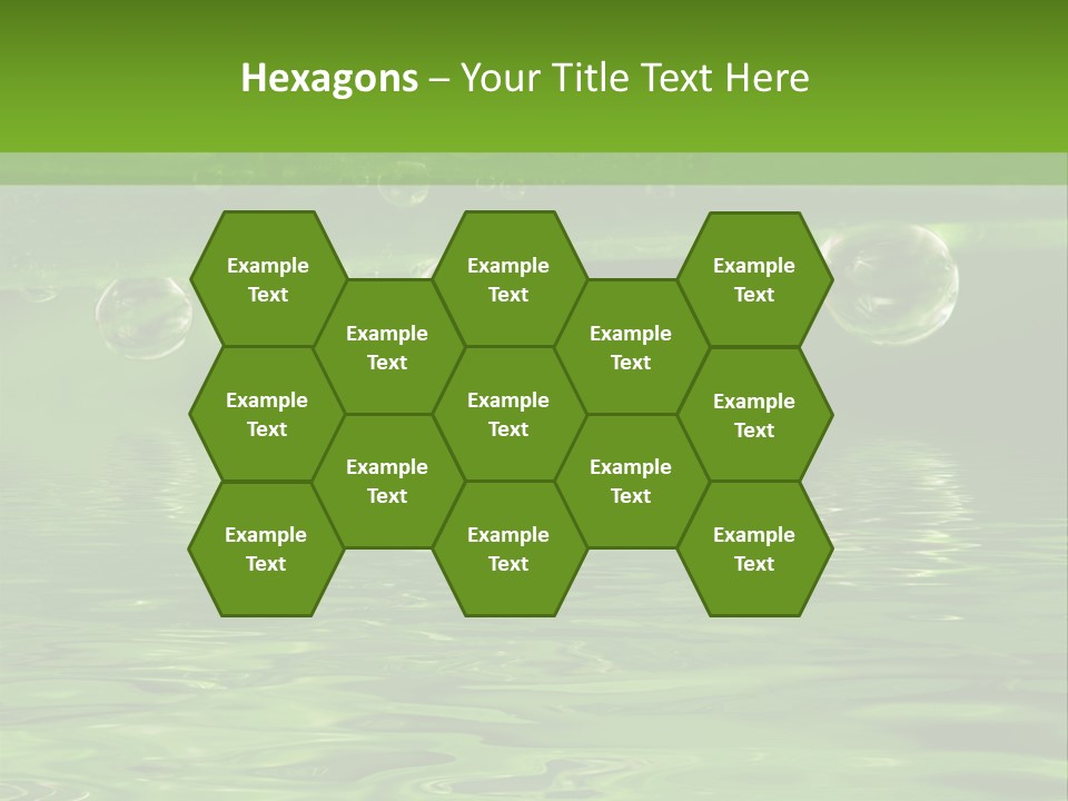 Bubble Wet Environmental PowerPoint Template