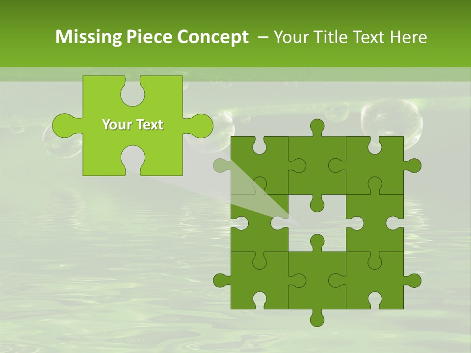 Bubble Wet Environmental PowerPoint Template