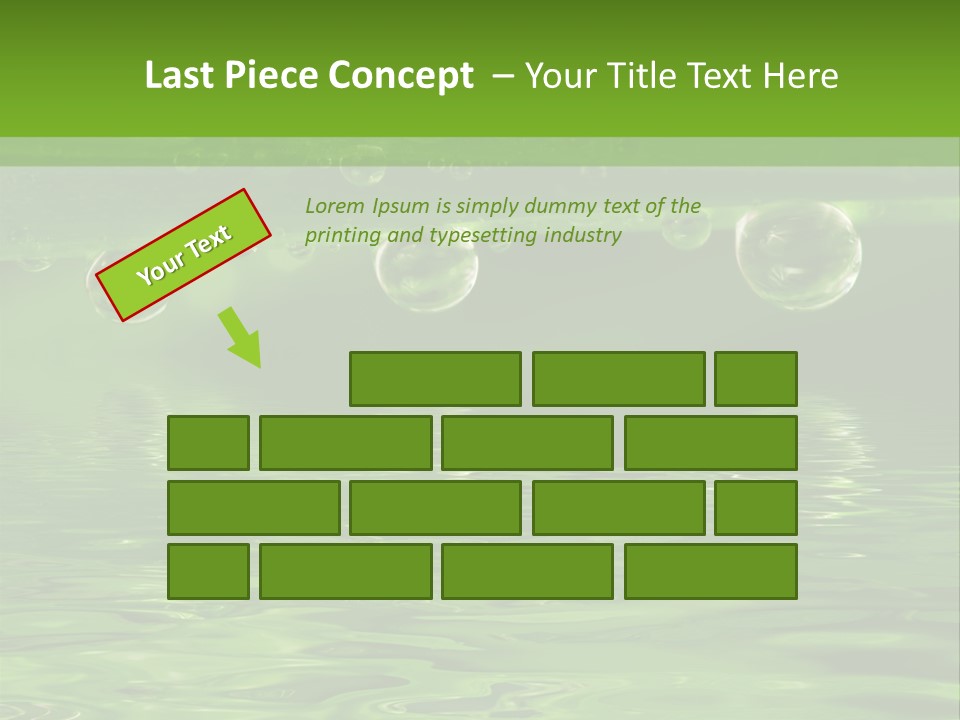 Bubble Wet Environmental PowerPoint Template
