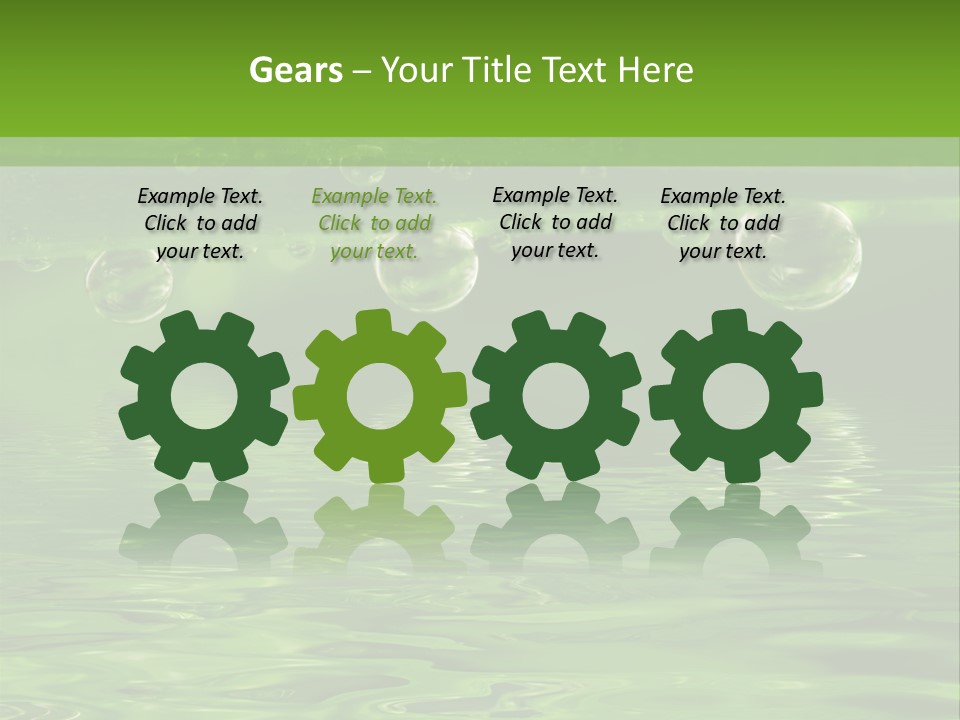 Bubble Wet Environmental PowerPoint Template