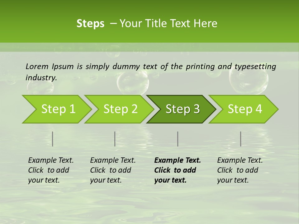 Bubble Wet Environmental PowerPoint Template