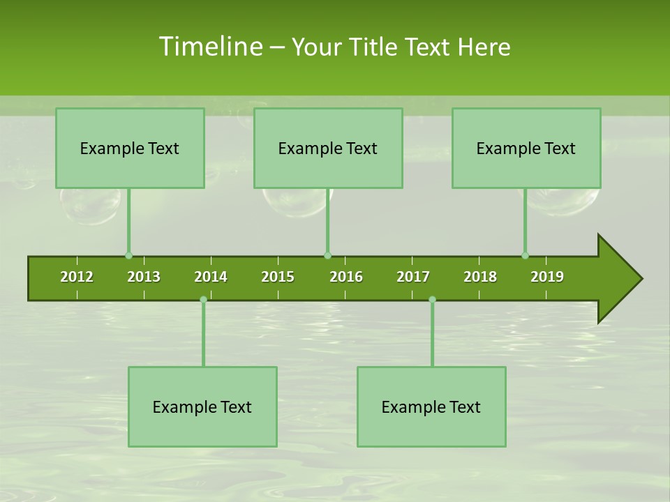 Bubble Wet Environmental PowerPoint Template