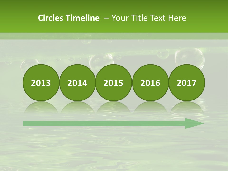 Bubble Wet Environmental PowerPoint Template