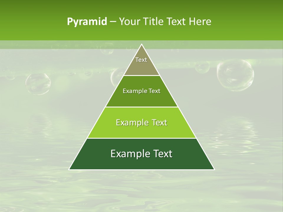 Bubble Wet Environmental PowerPoint Template