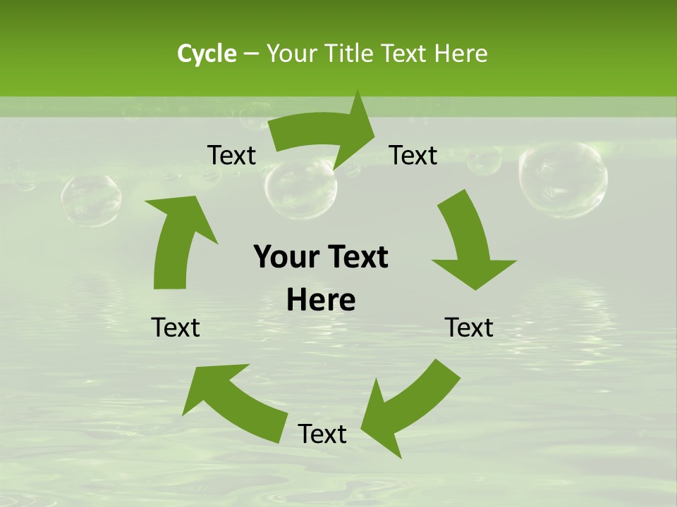 Bubble Wet Environmental PowerPoint Template