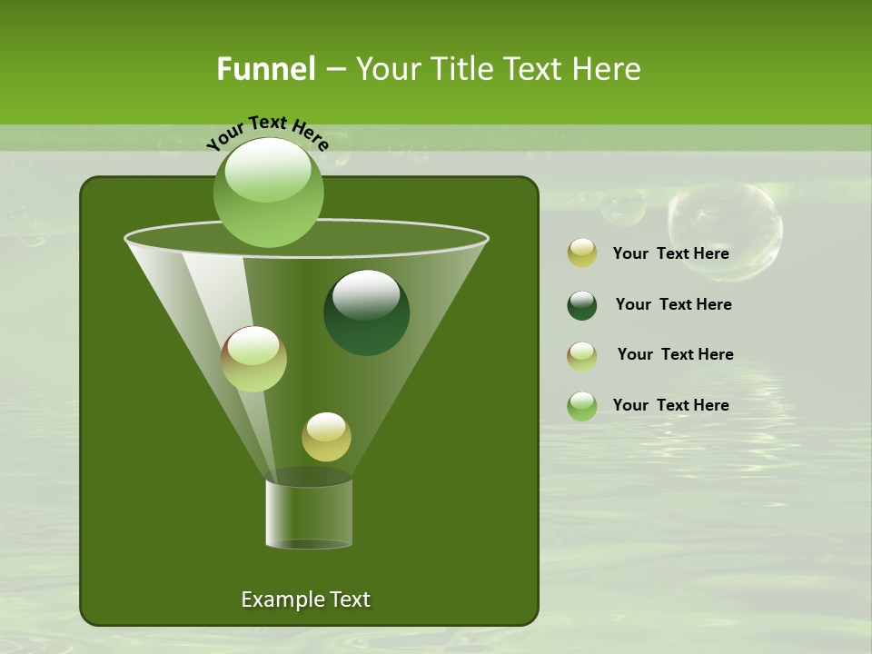 Bubble Wet Environmental PowerPoint Template