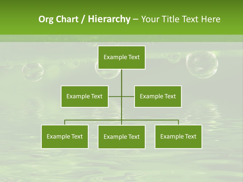 Bubble Wet Environmental PowerPoint Template