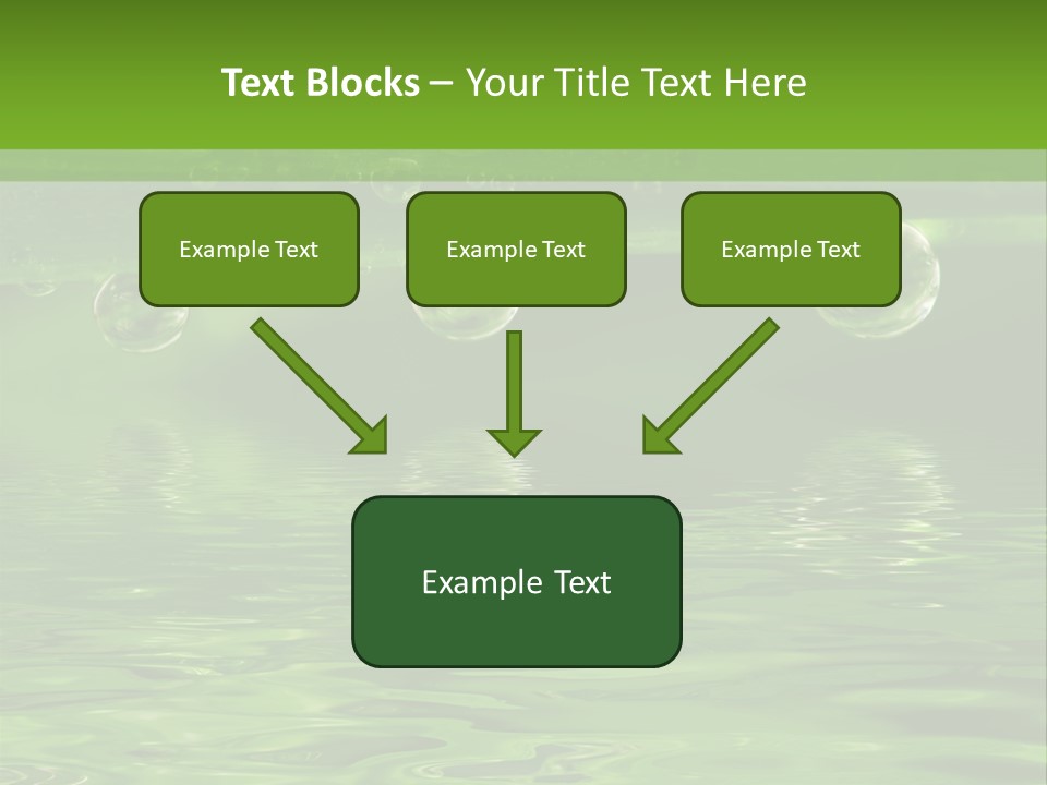 Bubble Wet Environmental PowerPoint Template