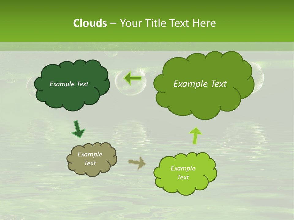 Bubble Wet Environmental PowerPoint Template