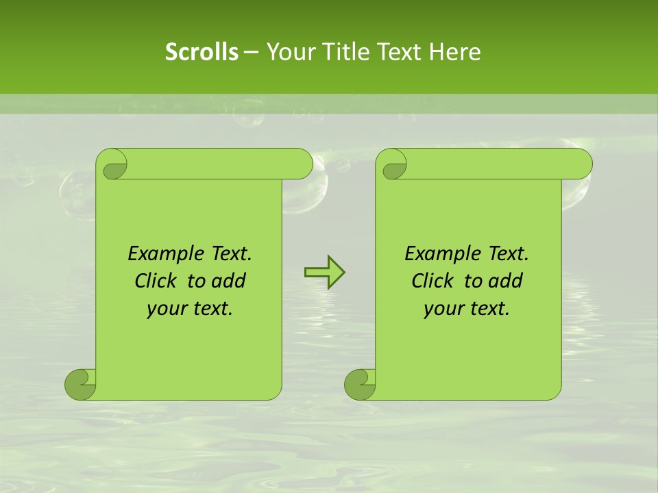 Bubble Wet Environmental PowerPoint Template