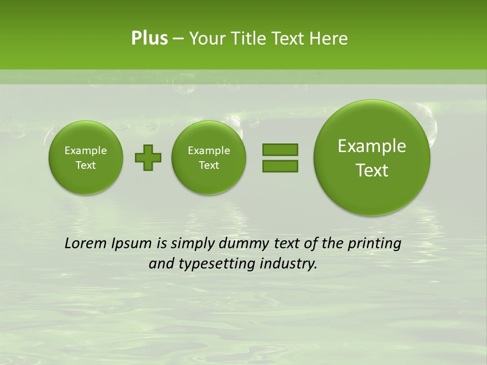 Bubble Wet Environmental PowerPoint Template