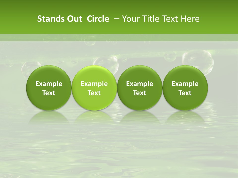 Bubble Wet Environmental PowerPoint Template