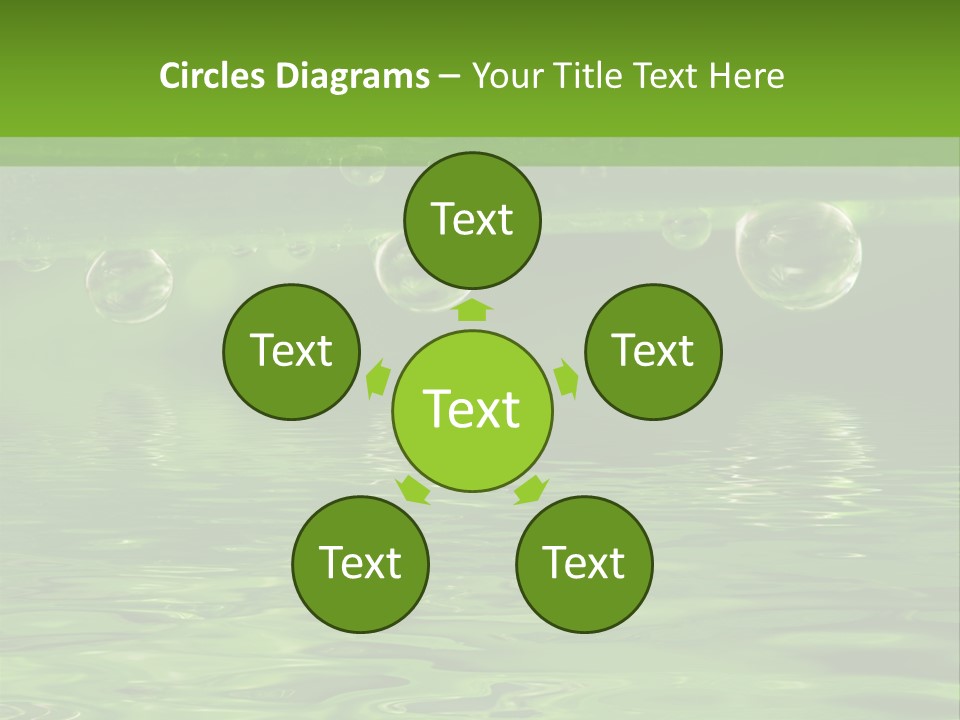 Bubble Wet Environmental PowerPoint Template