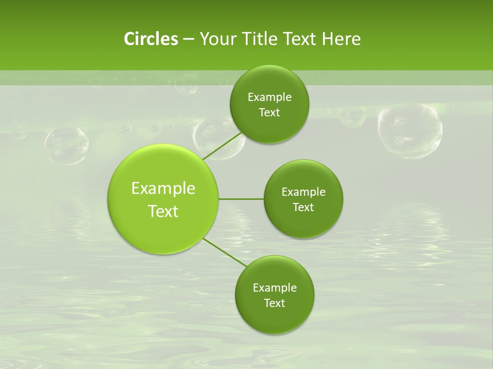 Bubble Wet Environmental PowerPoint Template