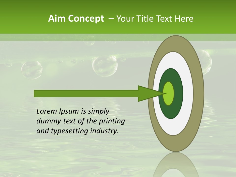 Bubble Wet Environmental PowerPoint Template
