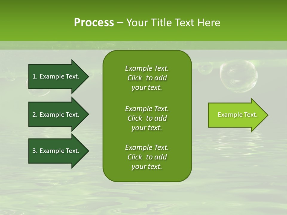 Bubble Wet Environmental PowerPoint Template