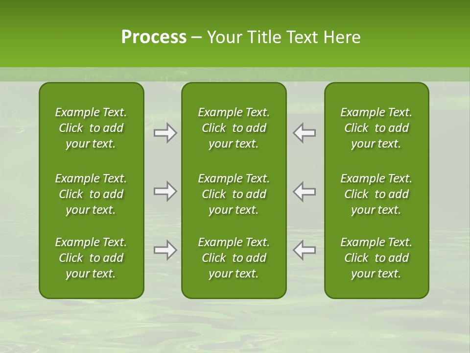 Bubble Wet Environmental PowerPoint Template