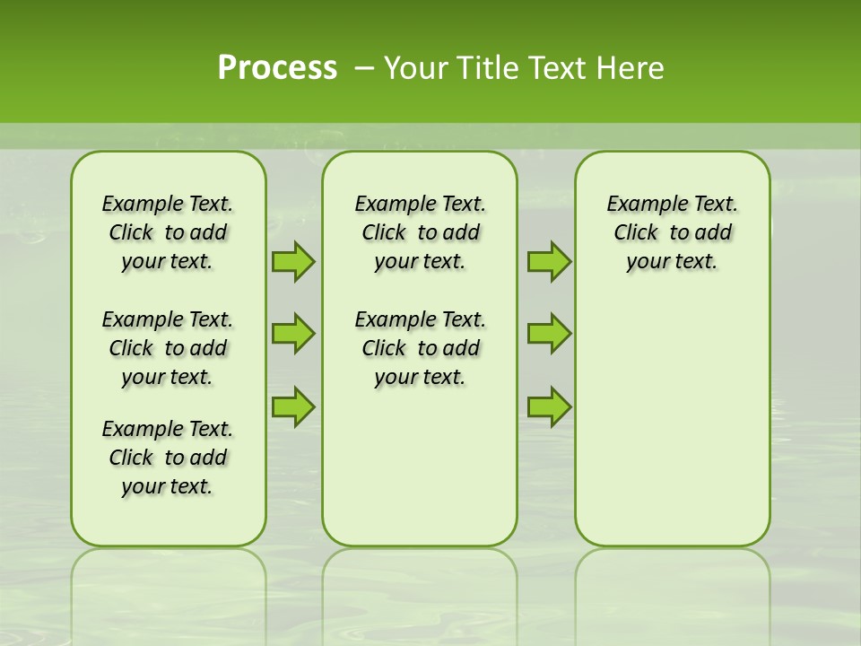 Bubble Wet Environmental PowerPoint Template