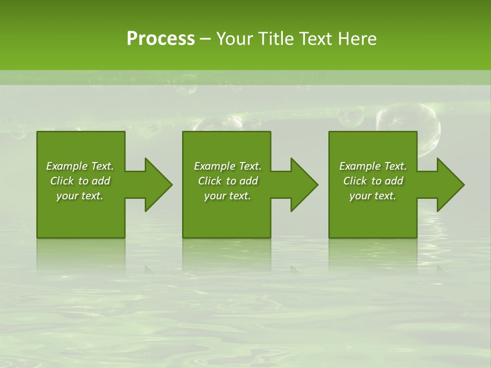 Bubble Wet Environmental PowerPoint Template