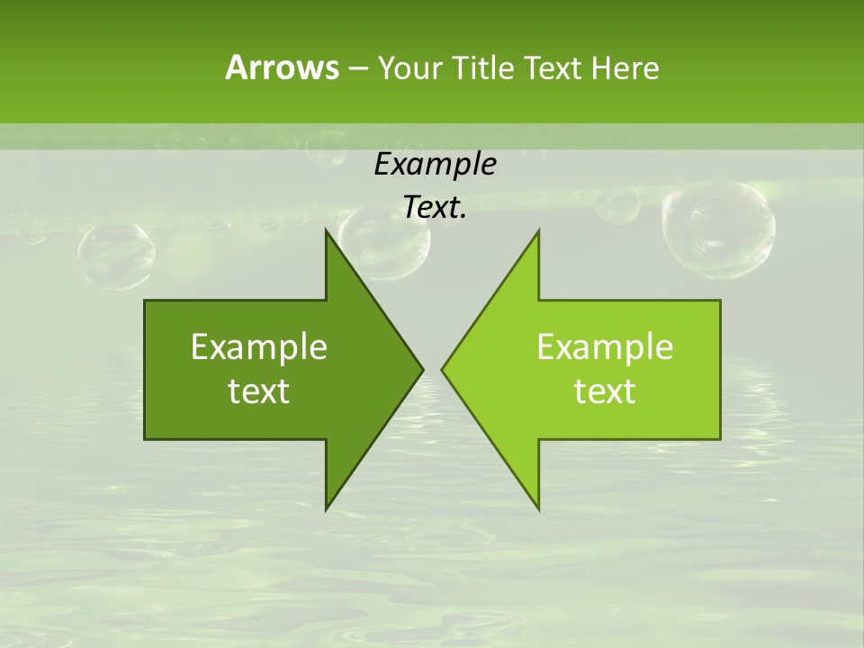 Bubble Wet Environmental PowerPoint Template